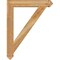 Ekena Millwork Traditional Arts & Crafts Rough Sawn Bracket, Western Red Cedar, 4"W x 28"D x 36"H BKT04X28X36TRA03RWR - alternate 2